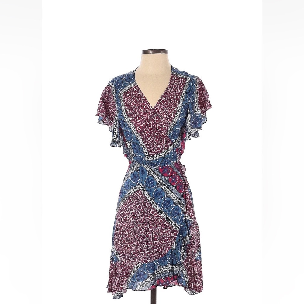 BA&SH XO Success Wrap Dress - Size S.